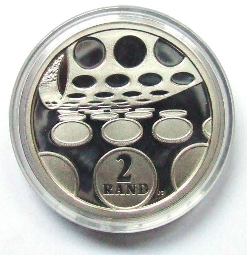 1992 SOUTH AFRICA PROOF R2 SILVER 1 OUNCE MINT TECHNOLOGY