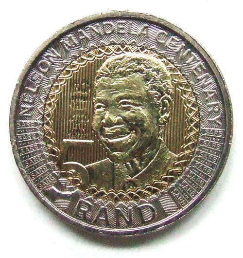 * Nelson Mandela 2018 Centenary R5 Coin *