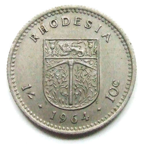 1964 Rhodesia 10 Cents