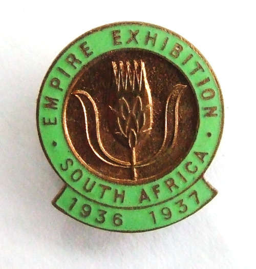 Empire Exhibition South Africa Badge 1936-1937