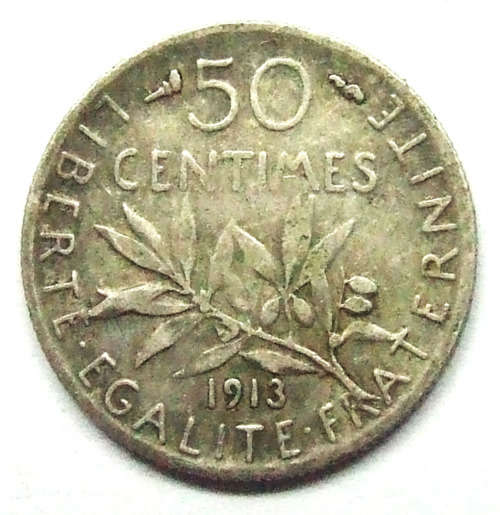 1913 France 50 Centimes
