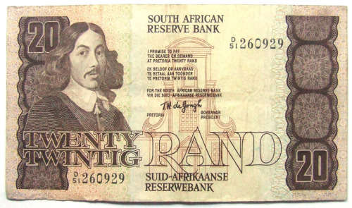 South Africa R20 Note