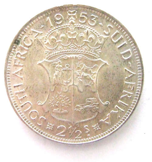 1953 South Africa 2 1/2 Shillings