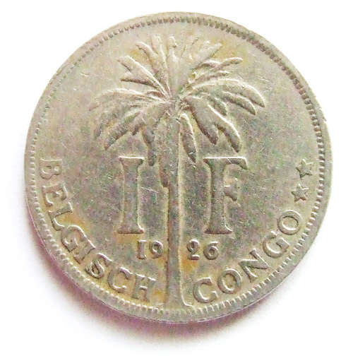 1926 Belgian Congo Franc