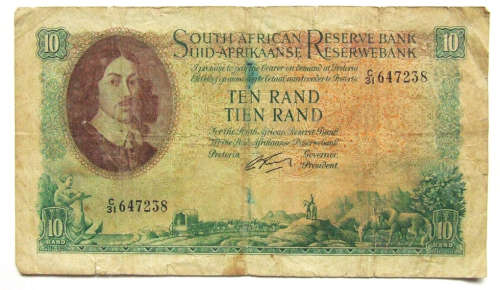 South Africa R10 Note