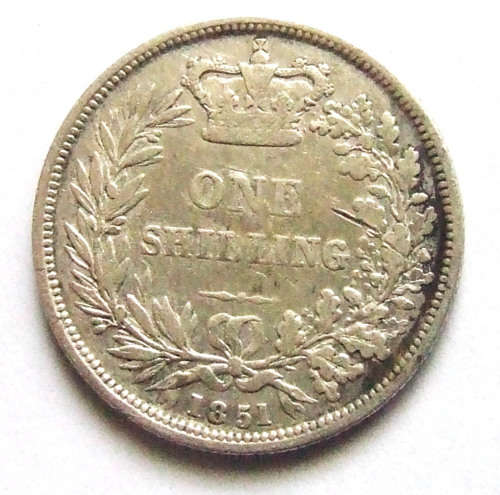 1851 British Shilling