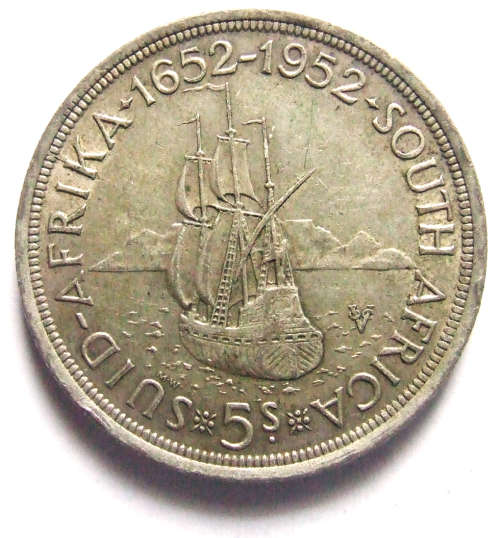 1952 South Africa 5 Shillings