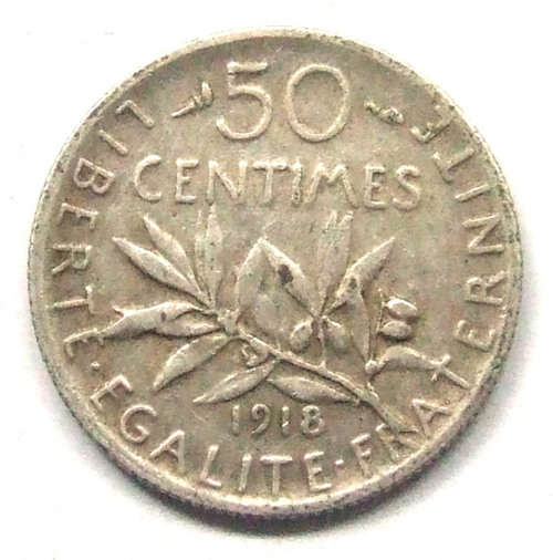 1918 France 50 Centimes