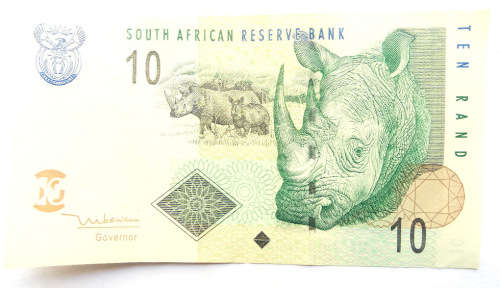 South Africa R10 Note (TT Mboweni)