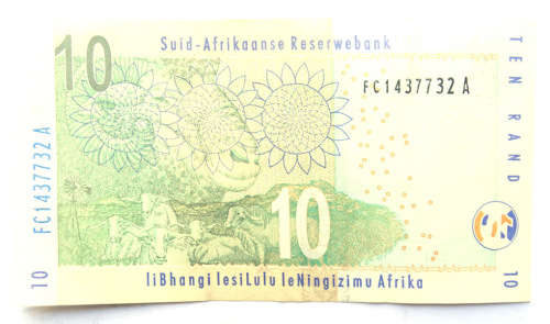 South Africa R10 Note (TT Mboweni)
