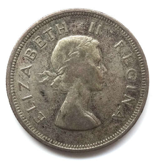 1955 South Africa 2 1/2 Shillings