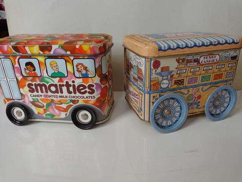 2 X TIN SWEET BUSES  NO DENTS