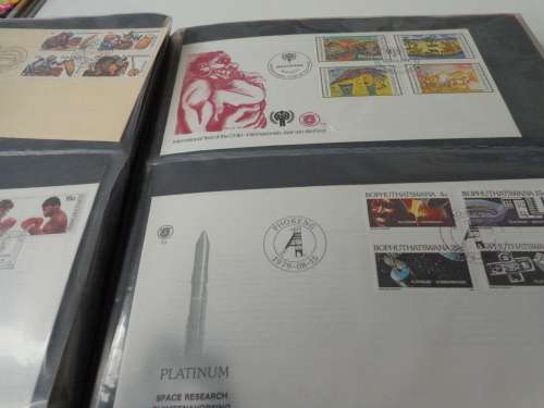 BLACK BOPH. ALBUM FILLED WITH FDCs+ BOOKLETS(ESTATE)see scans