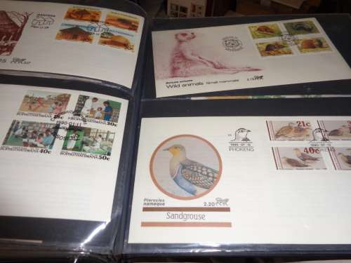 BLACK BOPH. ALBUM FILLED WITH FDCs+ BOOKLETS(ESTATE)see scans