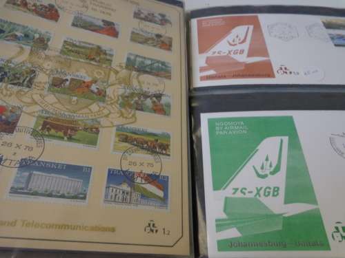 BRN/ ALBUM FILLED WITH FDCs, B/LETS F/D/SHTS,DEFIN.ETC.READ ON...