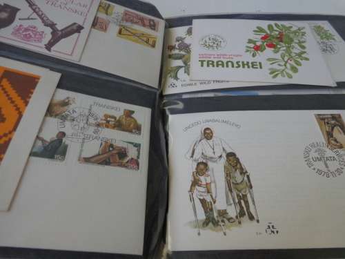 BRN/ ALBUM FILLED WITH FDCs, B/LETS F/D/SHTS,DEFIN.ETC.READ ON...