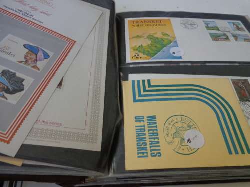 BRN/ ALBUM FILLED WITH FDCs, B/LETS F/D/SHTS,DEFIN.ETC.READ ON...