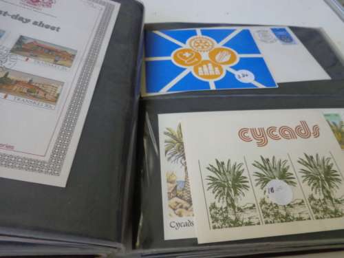 BRN/ ALBUM FILLED WITH FDCs, B/LETS F/D/SHTS,DEFIN.ETC.READ ON...