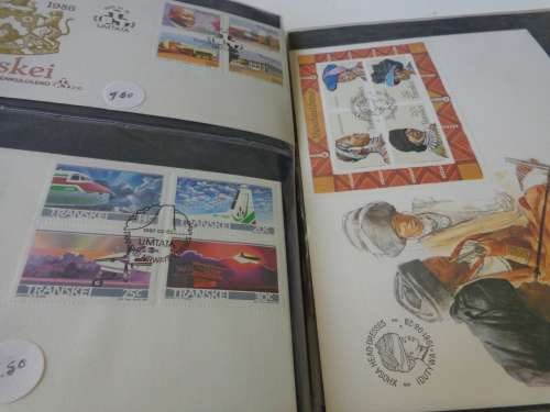 BRN/ ALBUM FILLED WITH FDCs, B/LETS F/D/SHTS,DEFIN.ETC.READ ON...