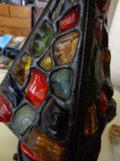 HONEYMOON  ANTIQUE BEDLAMP....SEE SCANS READ ON..