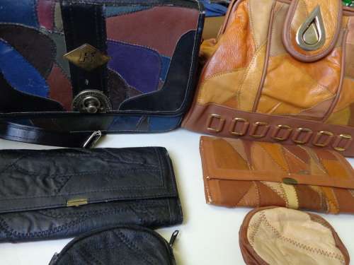 FINE LEATHER STITCHED ITEMS ESTATE (JOBLOT) SEE SCANS READ ON