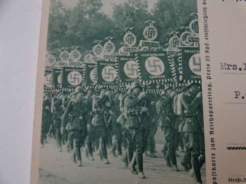 PRE- WAR POSTCARD  HITLER 1937 FD CARD SEE SCANS READ ON.