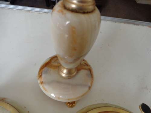 MARBLE MIRROR ASHTRAYS  SET  SEE SCANS READ ON