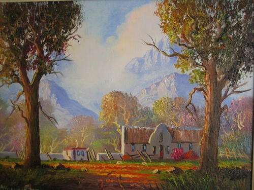 ,,BOME en OPSTAL,, PRAGSTUK. Les.Albertyn.840 x680. grm +sertf. v. egtheid..