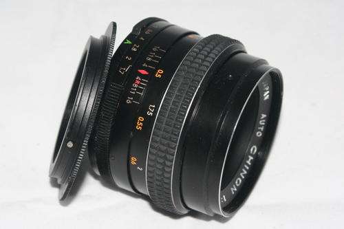 CHINON 55mm f/1.7 M42 mount with Canon EOS adaptor
