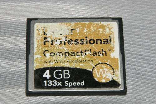Lexar 4GB 133x CF Compact Flash memory card
