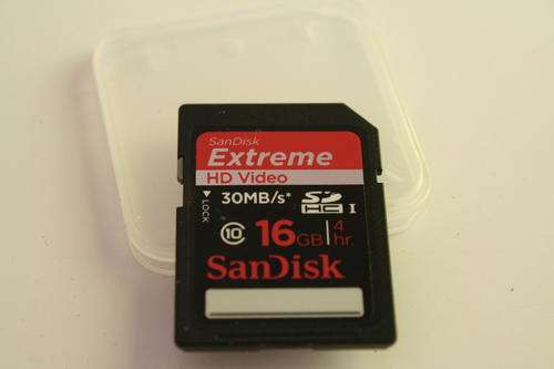 SanDisk Extreme 16GB 30MB/s SDHC Card