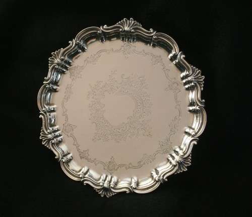 Antique Hallmarked Sterling Silver Tray - Free Courier