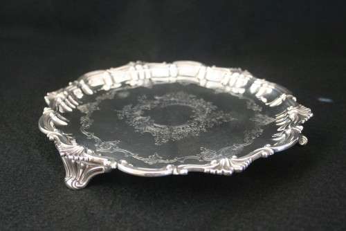 Antique Hallmarked Sterling Silver Tray - Free Courier