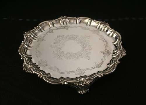 Antique Hallmarked Sterling Silver Tray - Free Courier