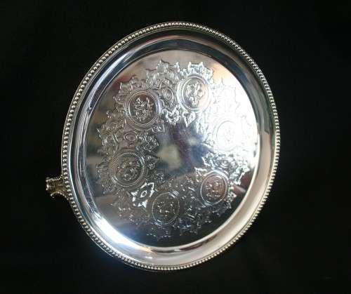 Antique Hallmarked Sterling Silver Salver - Free Courier