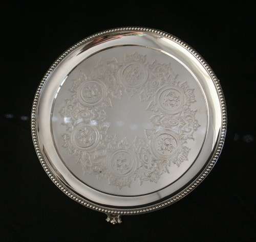 Antique Hallmarked Sterling Silver Salver - Free Courier