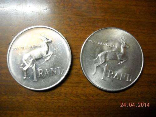 STUNNING ONE RAND COINS -BID IS FOR BOTH COINS
