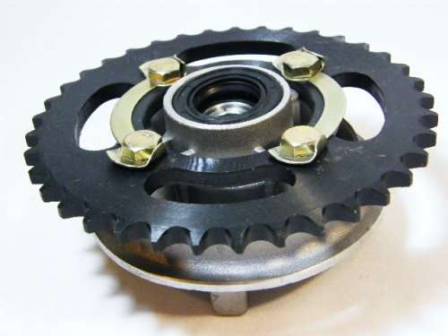 37T ( LD37 ) rear sprocket & hub - JJ120-7 for Gomoto 125 & various other 125 models