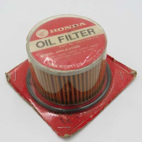 Honda Oil Filter - Part # 15410-426-010 - for models CB350, CB400, CB500, CB550, CB650, CB750