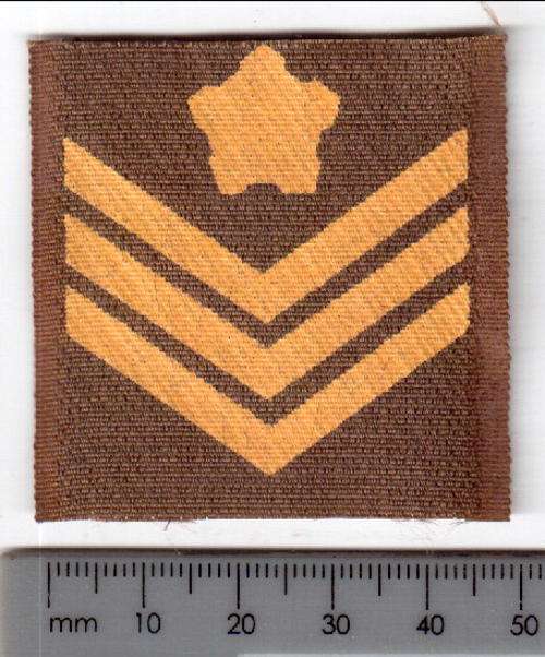 Staff sergeant shoulder flash with Velcro on back - as per scan*