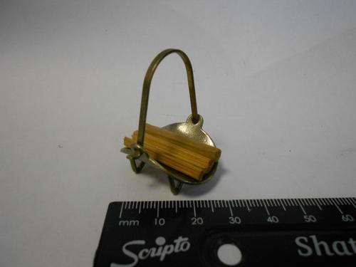 Miniature brass firewood carrier - as per scan