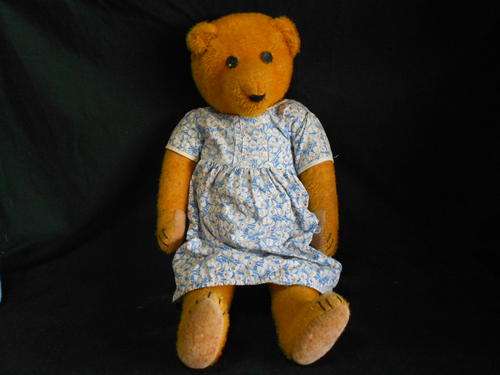 Vintage bear with dress