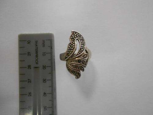 Sterling silver and marcasite ring - as per scan*