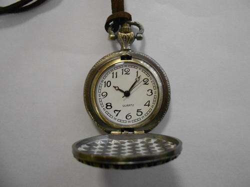 Modern Quartz Pocketwatch with skeleton design on case - as per scan