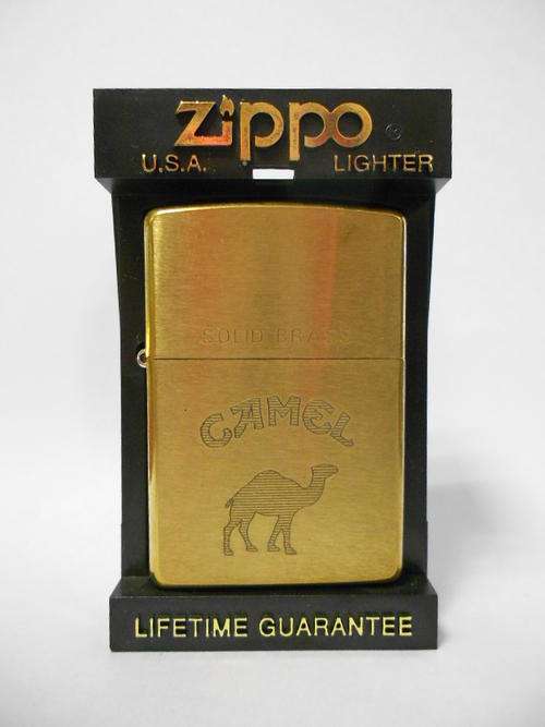 Camel Solid Brass ZIPPO in Zippo case - as per scan