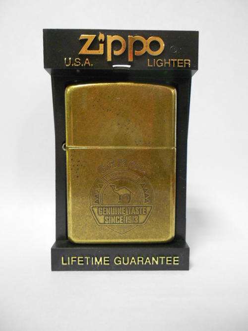 Camel Brass ZIPPO in Zippo case - as per scan