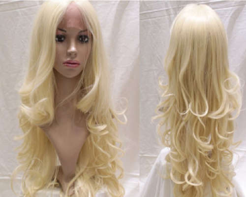 synthetic blonde wig