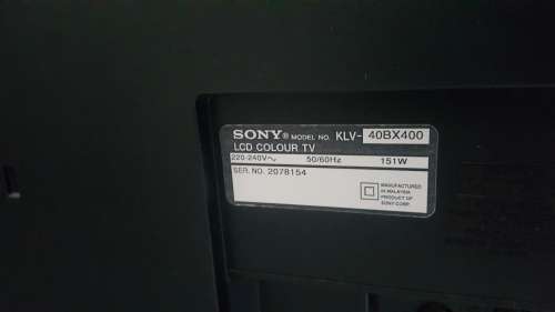 Sony Bravia  LCD FULL HD 40" TV  KLV-40BX400