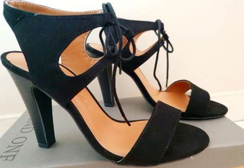 Black Suede Ladies Heels SIZE 5 ONLY