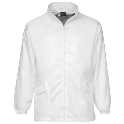 SIZE 4XL Mens Light Weight Miami Windbreaker  XXXXL  White